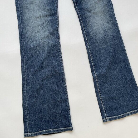 Guess Women’s Low Rise Boot Cut Jeans In Blue Denim Size 27 - Picture 4 of 14